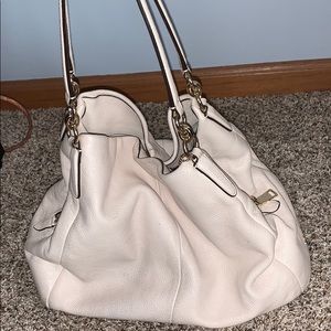 Creme Coach Hobo Bag
